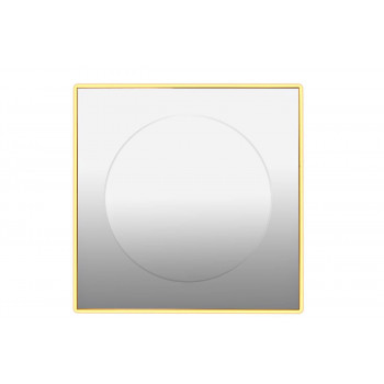 Квадратное зеркало в золотой раме 80*80см 19-OA-6022