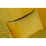 Жёлтое велюровое кресло на деревянных чёрных ножках 93х84х78 ZW-555-06476