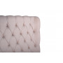 Двуспальная бежевая кровать ткань велюр 136х160х200 см PJB-007