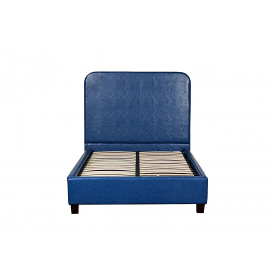Синяя кровать односпальная 135х120х200 см PJB-016