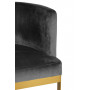 Велюровый стул на металлическом каркасе серо-коричн. 58*52*76см PJJ030-PJ623