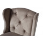 Барный стул велюр с деревянными ножками бежево-серый 54*59, 5*114см PJH313-PJ631