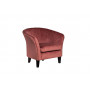 Велюровое кресло на деревянных ножках темно-розовое 69*72*83см PJS30801-PJ626