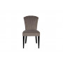 Велюровый стул с волнистой спинкой бежево-серый 50*63*88см PJC776-PJ631