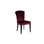 Велюровый стул с волнистой спинкой бордовый 50*63*88см PJC776-PJ604