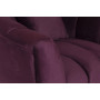 Велюровое кресло с подушкой тёмно-фиолетовое мягкое 108*95*74см ZW-81101 DVI