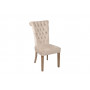 Велюровый стул с кольцом на деревянных ножках кремовый 98*47*53см PJC597-PJ634