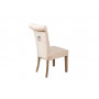 Велюровый стул с кольцом на деревянных ножках кремовый 98*47*53см PJC597-PJ634