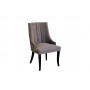 Велюровый стул с деревянными ножками серо-бежевый 58*68*96см HD2202-1089-BGB