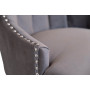 Велюровый стул с деревянными ножками серо-бежевый 58*68*96см HD2202-1089-BGB