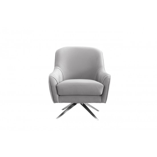 Кресло вращающееся велюр серый 75*83*92см ZW-855 GRE
