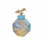 Керамическая ваза с крышкой голубая с золотом 25*10*41см 55RD3570L