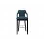 Барный стул велюр сине-зеленый 52*54*102см 48MY-4126-B BLU