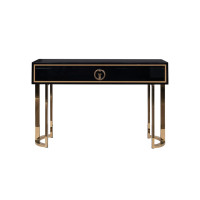 Консоль с ящиками D'Oro черная/золото 120*30*78см GD-CST002