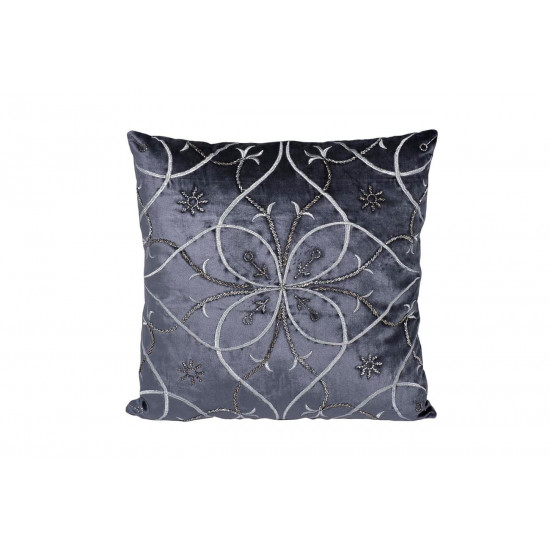 Декоративная подушка с вышивкой Узор синий 45*45см 70SW-28070