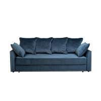 Велюровый трехместный раскладной диван Mores Бирюзовый 226*103*94см арт. Bel36