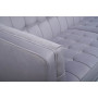 Велюровый трехместный раскладной диван Palermo Серый 216*83*78см Vel49