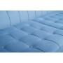 Велюровый трехместный раскладной диван Palermo Голубой 216*83*78см Vel47