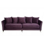 Велюровый трёхместный диван Sorrento Фиолетовый 250*101*90см Bel14