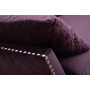 Велюровый трёхместный диван Sorrento Фиолетовый 250*101*90см Bel14