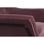 Велюровое кресло на металлическом каркасе пепельно-розовое 76*83*79см 48MY-2636-1PI