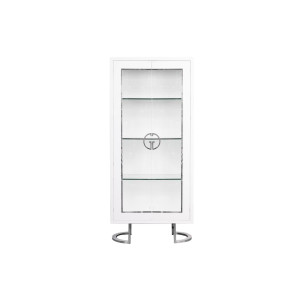 Витрина D'Oro Garda Decor белая/хром 80*40*180см GD-VI003