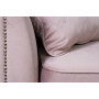 Велюровый трёхместный раскладной диван Mores Пыльная роза 226*103*94 Ром85