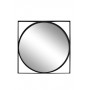 Зеркало круглое в черной квадратной раме d82см 19-OA-6321