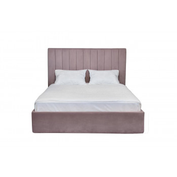 Двуспальная кровать с подъемным механизмом велюр Andrea Сиреневая 172*215*110см арт. Vel11 