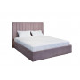 Двуспальная кровать с подъемным механизмом велюр Andrea Сиреневая 172*215*110см арт. Vel11