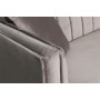 Велюровый трёхместный раскладной диван Paolo Cеро-бежевый 232*91*74, 2 подушки Bel42