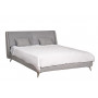 Двуспальная кровать без подъемного механизма Michelle Серая 183*230*99см Gaud51