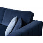 Модульный трехместный угловой раскладной диван с канапе Ralph Левый Синий 323*156*90 Gen35