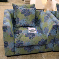 Кресло Roberto шенилл, принт 