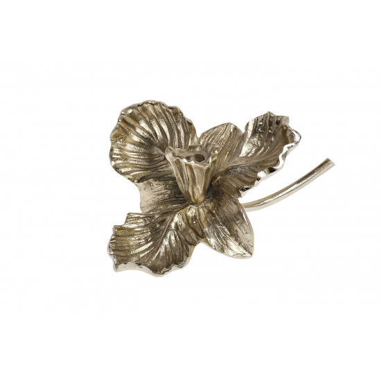 Подсвечник металлический "Орхидея" цвет шампань 71PN-1893