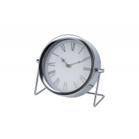 Часы настольные металлические серебряные NBE000040