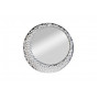 50SX-1020 Зеркало круглое рама полиуретан серебро  d100*4,0см