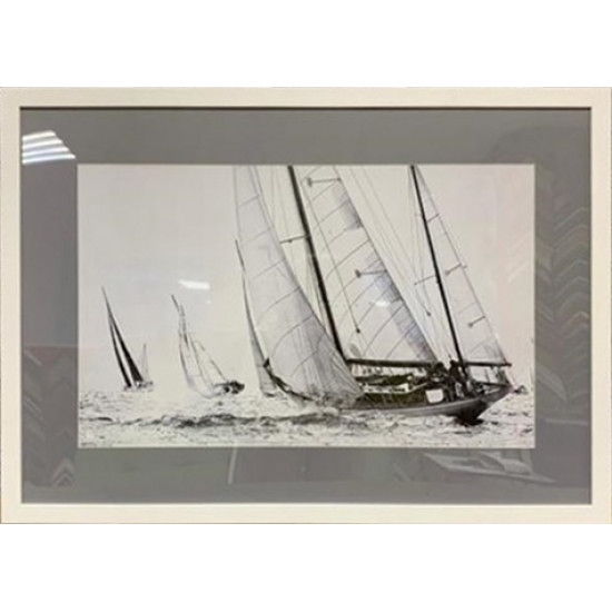 Постер "Корабли и яхты-2" в белом багете 89VOR-SEA2