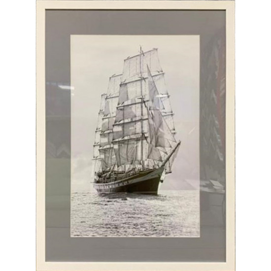 Постер "Корабли и яхты-4" в белом багете 89VOR-SEA4
