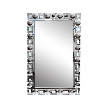 50SX-9302 Зеркало прямоуг. рама с зеркальными вставками 115*75см