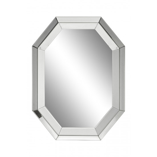 19-OA-8171 Зеркало декоративное в серебристой раме 76*101см