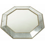 Зеркало восьмиугольное в серебряной раме King