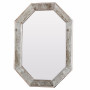 Зеркало восьмиугольное в серебряной раме Ludovic