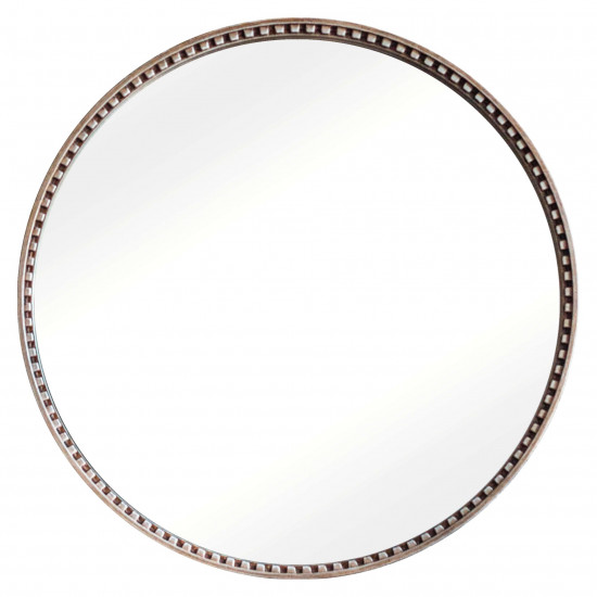 Зеркало круглое в раме цвета состаренное серебро Luciano Old Silver
