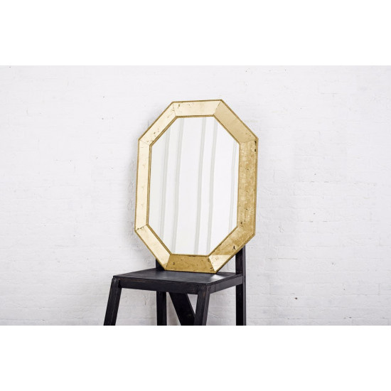 Зеркало восьмиугольное в золотой раме Aristocrat Gold