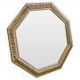 Зеркало восьмиугольное в золотой раме Sparkle