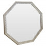 Зеркало восьмиугольное в серебряной раме Silver light