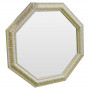 Зеркало восьмиугольное в бежевой раме Cozy beige