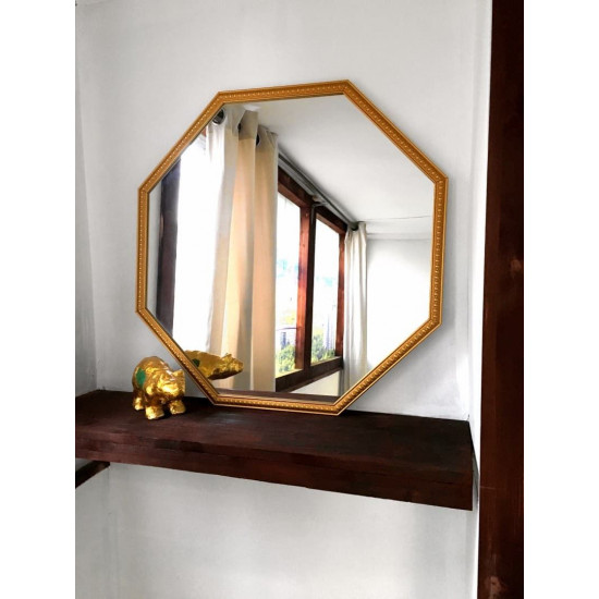 Зеркало восьмиугольное в золотой раме Spirituel gold