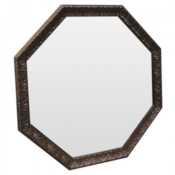 Зеркало восьмиугольное Copper lava Медь